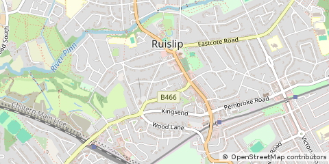 Map of Ruislip, London