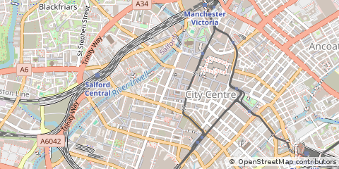 Map of Manchester