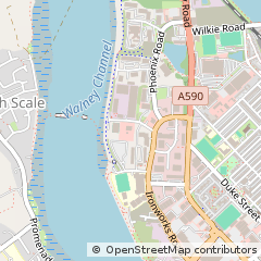 Map of Barrow in Furness, Cumbria