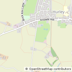 Map of Hurley, Warwickshire