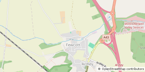 Map of Bicester, Oxfordshire