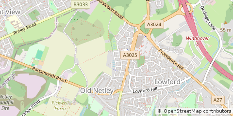 Map of Southampton, Hampshire