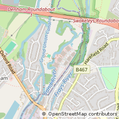 Map of Uxbridge, Middlesex