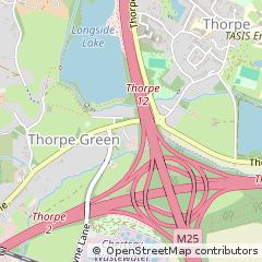 Map of Egham, Surrey