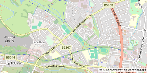 Map of Newcastle U Lyme, Staffordshire