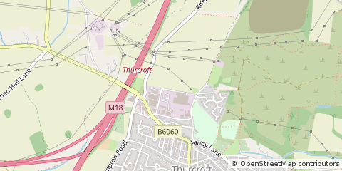 Map of Rotherham, South Yorkshire