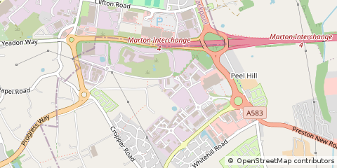 Map of Blackpool, Lancashire