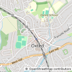 Map of Oxted, Surrey