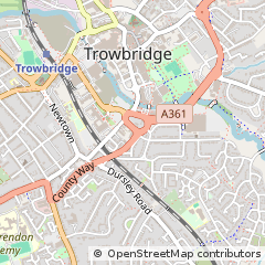Map of Trowbridge, Wiltshire