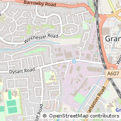 Map of Grantham, Lincolnshire