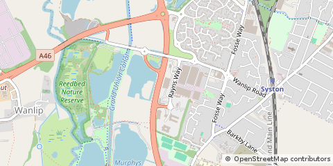 Map of Leicester, Leicestershire