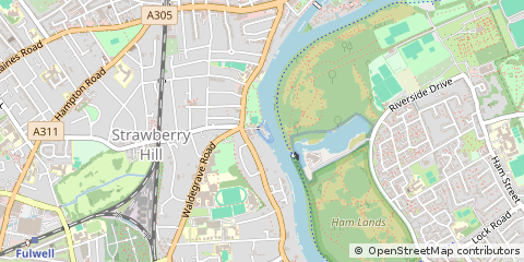 Map of Twickenham, Middlesex