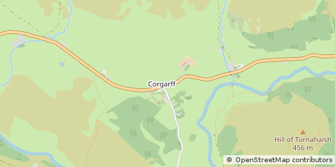 Map of Strathdon, Aberdeenshire