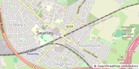 Map of Swanley