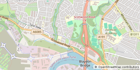 Map of Newcastle Upon Tyne