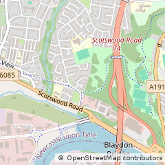 Map of Newcastle Upon Tyne