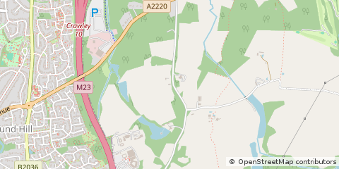 Map of Crawley, West Sussex