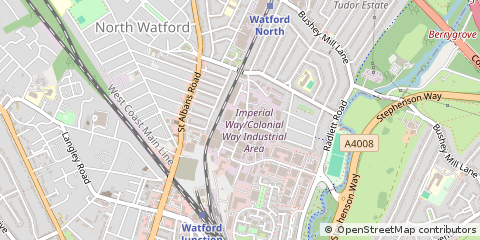 Map of Watford, Hertfordshire