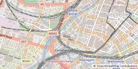 Map of Manchester, Greater Manchester