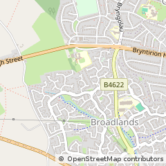 Map of Bridgend