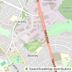 Map of Newcastle, Staffordshire