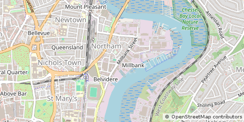 Map of Southampton, Hampshire