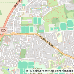 Map of Bishop's Stortford, Hertfordshire