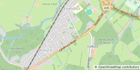 Map of Southampton, Hampshire