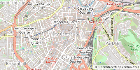 Map of Sheffield