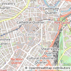 Map of Sheffield