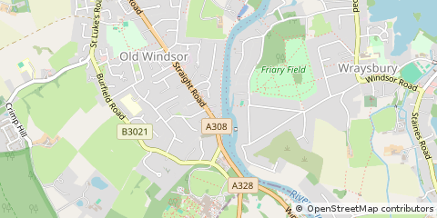 Map of OLD Windsor, Berkshire