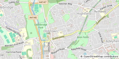 Map of Hemel Hempstead