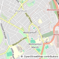 Map of Newcastle, Staffordshire