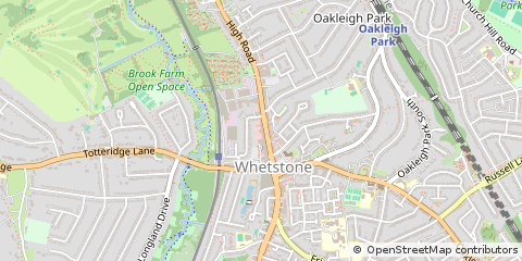Map of Whetstone, London