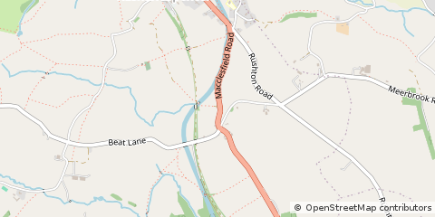 Map of Macclesfield, Cheshire