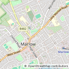 Map of Marlow, Buckinghamshire