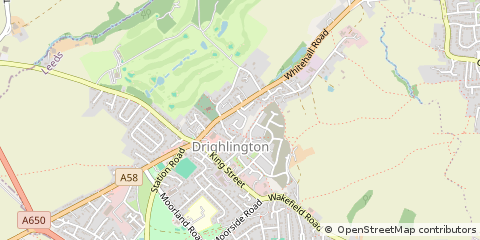 Map of Bradford, West Yorkshire
