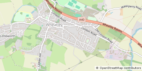 Map of Wheatley, Oxfordshire