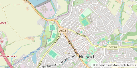 Map of Bolton, Lancashire