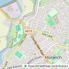 Map of Bolton, Lancashire