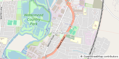 Map of Leicester, Leicestershire