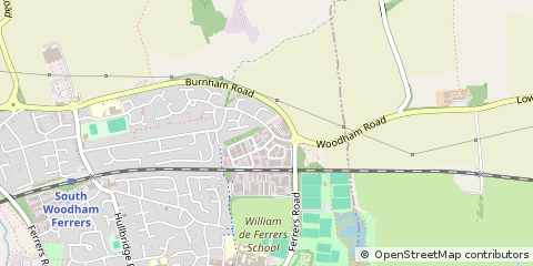 Map of Chelmsford, Essex