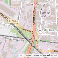 Map of Grays, West Thurrock