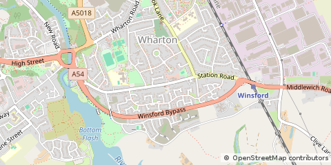 Map of Winsford, Cheshire