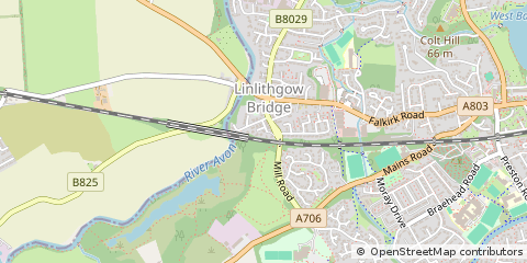 Map of Linlithgow, West Lothian