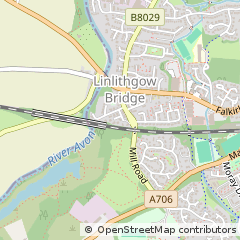 Map of Linlithgow, West Lothian
