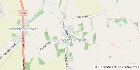 Map of Stowmarket, Suffolk