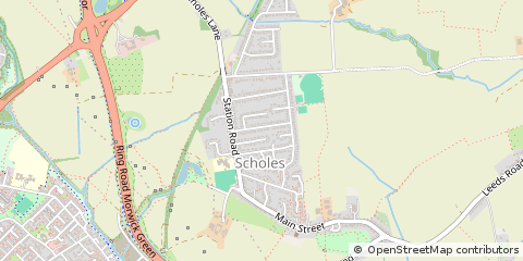 Map of Leeds, West Yorkshire
