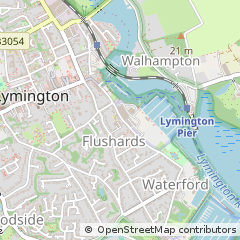 Map of Lymington, Hampshire