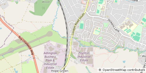 Map of Poynton, Cheshire